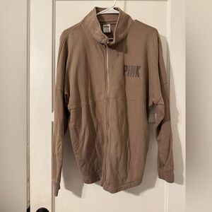 PINK Victoria Secret Mauve Zip UP size medium